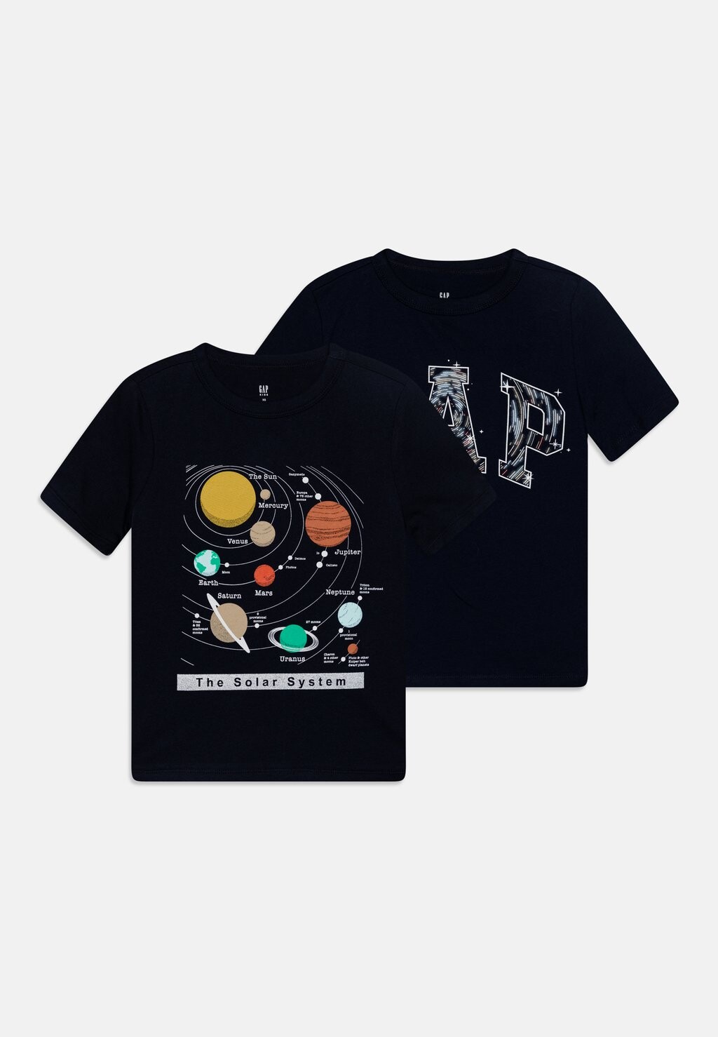 

Футболка с принтом VALUE BOYS 2 PACK GAP, темно-синий