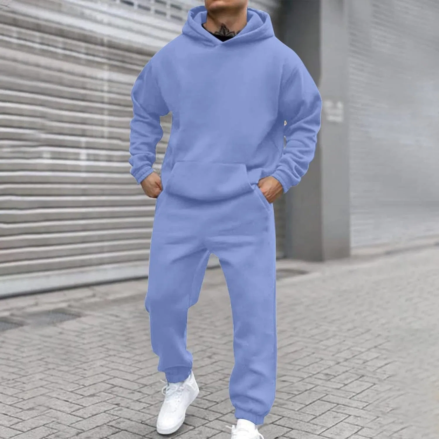 Спортивный костюм из двух предметов, мужской, Sky Blue — фото 2