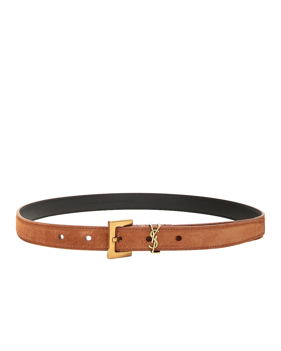 

Ремень Saint Laurent Monogramme, цвет Brick