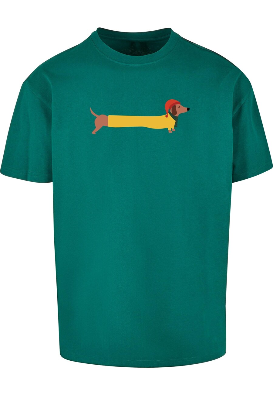 

Классическая футболка Merchcode Shirt Christmas Dog, темно-зеленый