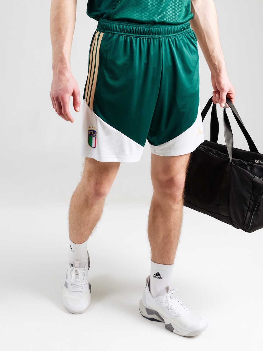 Обычные спортивные штаны ADIDAS PERFORMANCE FIGC TR SHO, зеленый — фото 3