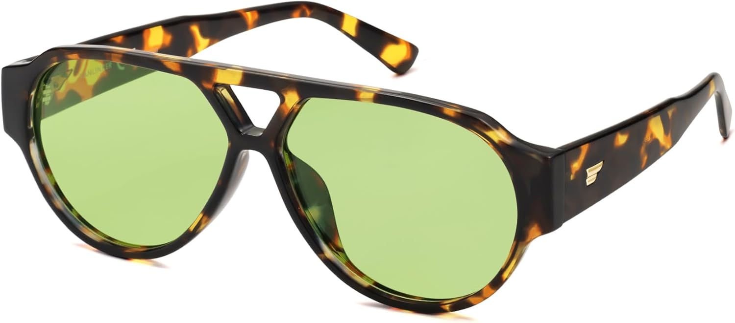 

Солнцезащитные очки-авиаторы VANLINKER в стиле ретро, ​​поляризованные, для женщин и мужчин, классический винтажный стиль 70-х, модные солнцезащитные очки VL9842, C5 Tortoiseshell/Green