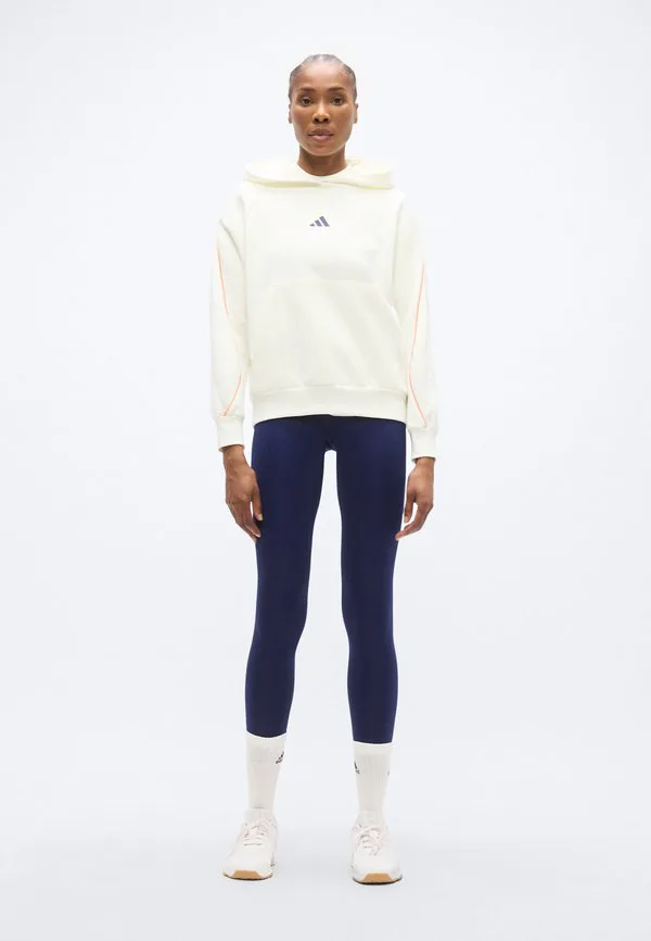 Толстовка стадиона Adidas Sportswear, Off White/Pure Orange/Dark Blue — фото 2