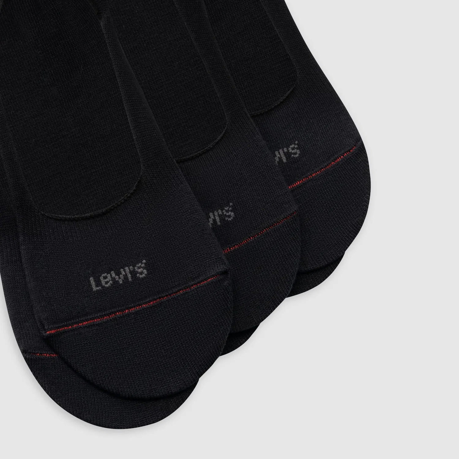 Низкие носки-комбинезон (3 шт.) Levi's, Black — фото 2