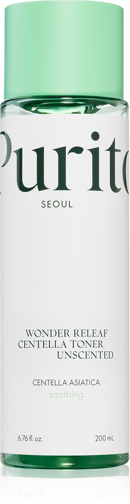 

Wonder Releaf Centella Toner Успокаивающий тоник для лица без запаха для чувствительной кожи Purito, 200 мл