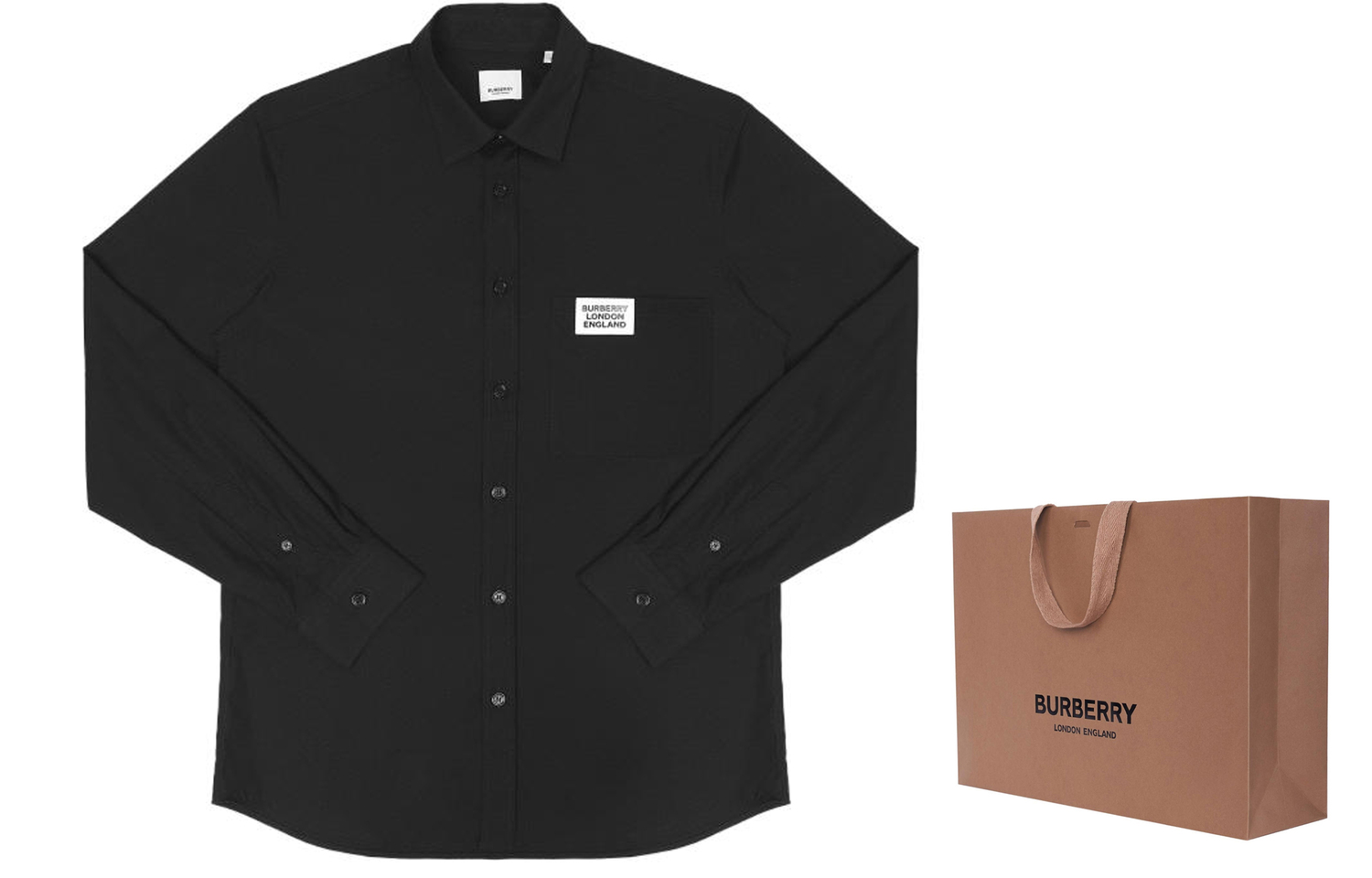 Футболка мужская Burberry, классическая, черный — фото 3