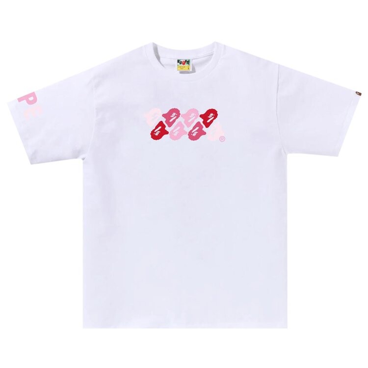 

Футболка BAPE ABC Camo 'White/Pink', белый