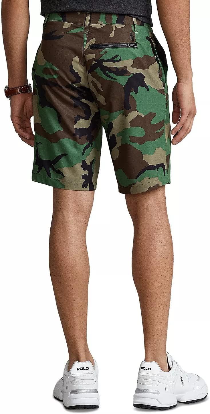 Polo Ralph Lauren мужские классические шорты-чинос с эластаном, Green Multi — фото 3