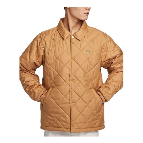 

Куртка club therma-fit jacket 'brown' Nike, коричневый
