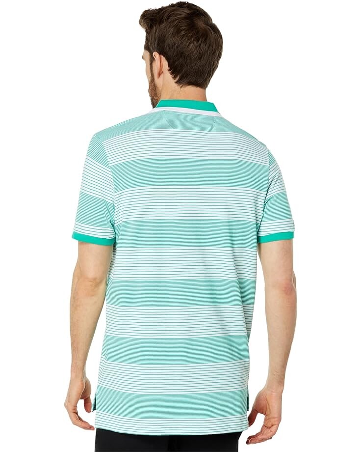 

Поло U.S. POLO ASSN. Yarn-Dye Stripe Pique Polo, цвет Pool Green