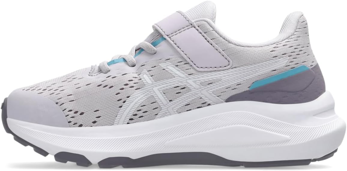 Беговые кроссовки Asics GT-1000 13 для детей дошкольного возраста, белый/фиолетовый — фото 4