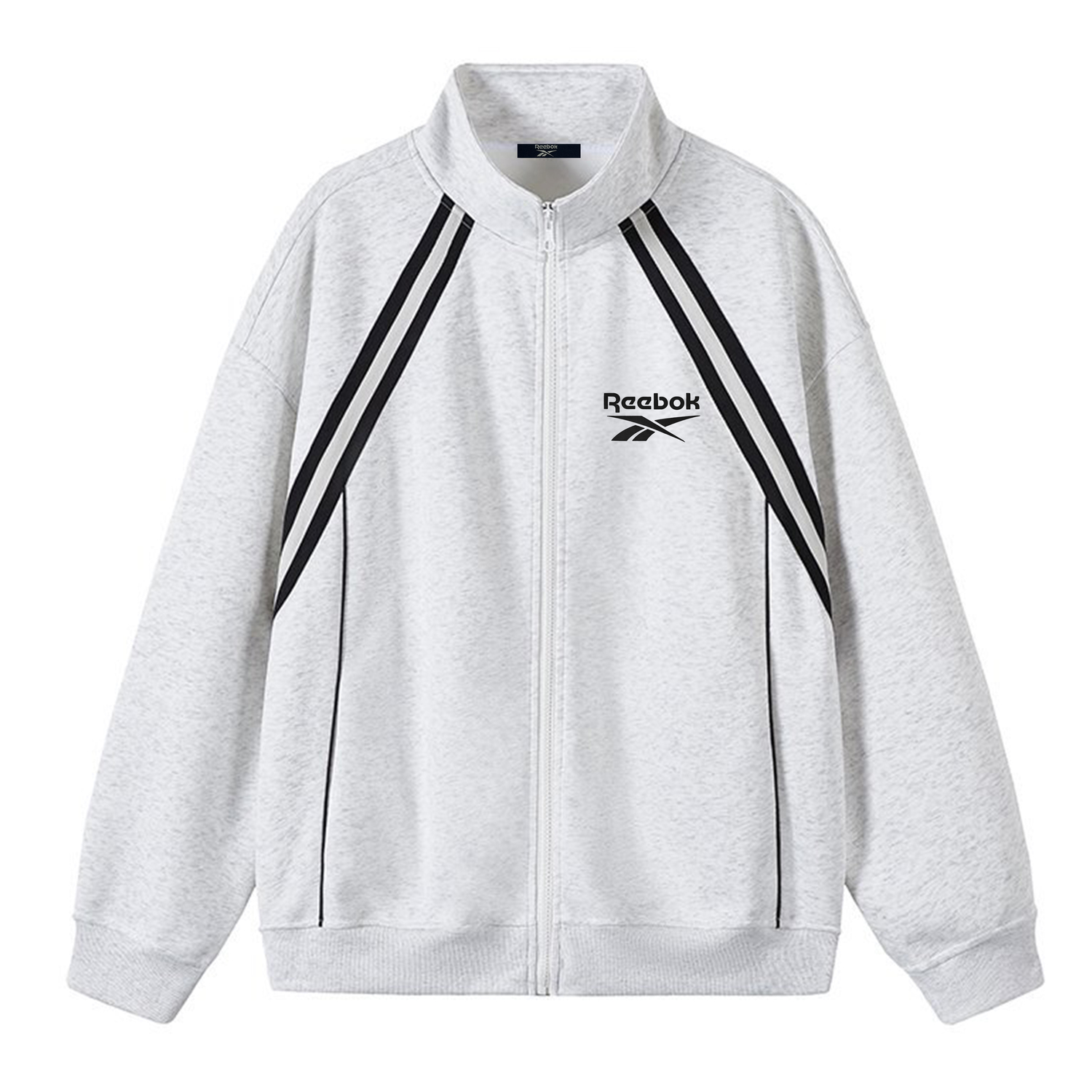 

Свитшот Unisex Stand Collar Moderate Regular Reebok, белый серый