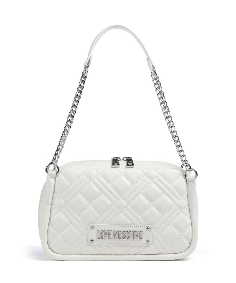 

Стеганая сумка через плечо из искусственной кожи Love Moschino, белый