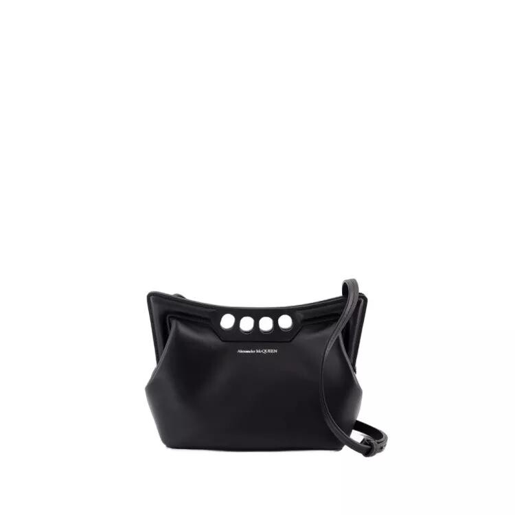 

Мини кошелек кожа Alexander Mcqueen, черный