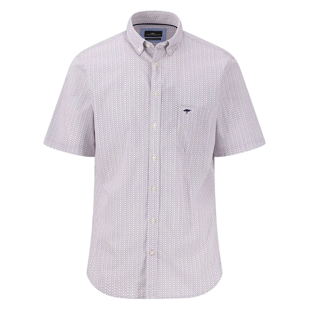 

Рубашка с коротким рукавом Fynch Hatton Minimal Poplin Print, фиолетовый