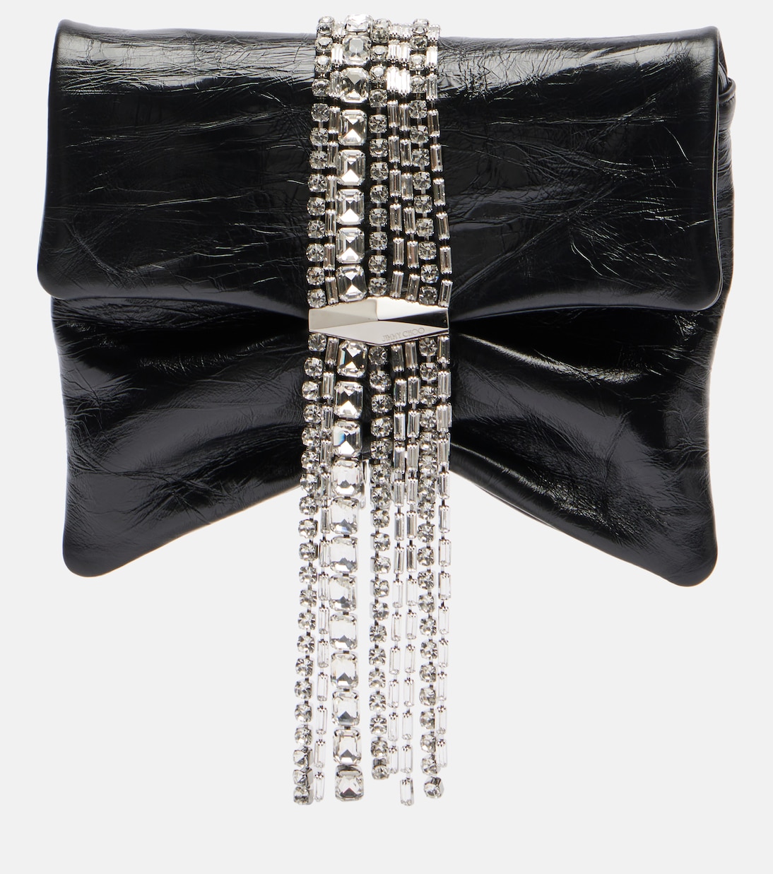 

Сумка через плечо Zandra из кожи с декоративными элементами Jimmy Choo, Black/Silver