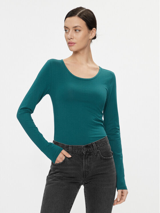 

Блузка эластичного кроя Only, зеленый