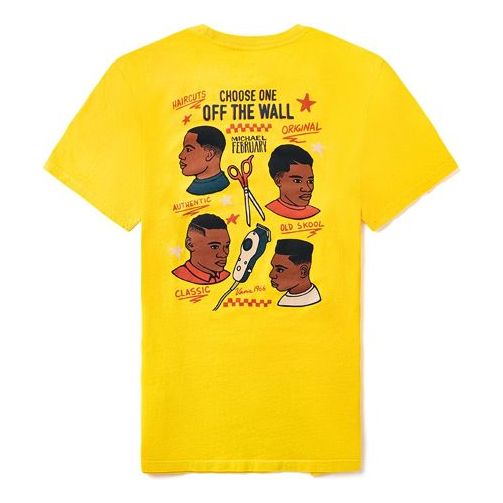 

Футболка Vans Michael Pevory Retro Printing Short Sleeve Couple Style Yellow VN0A4RP785W, желтый