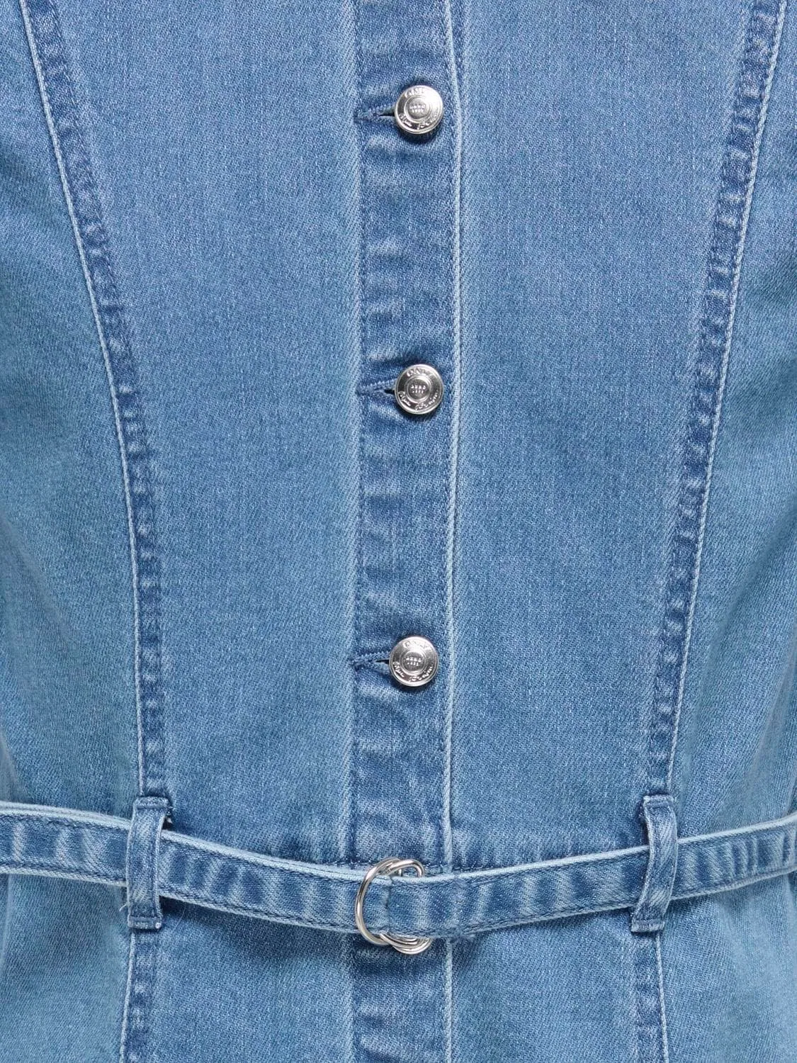 Платье джинсовое с поясом KIDS ONLY, medium blue denim — фото 2
