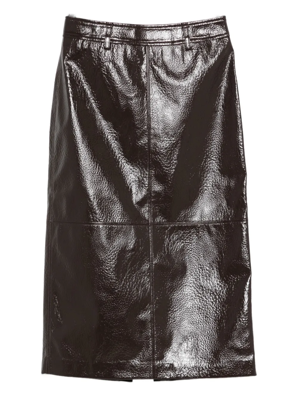 

Потрескавшаяся миди-юбка Taney The Frankie Shop, коричневый