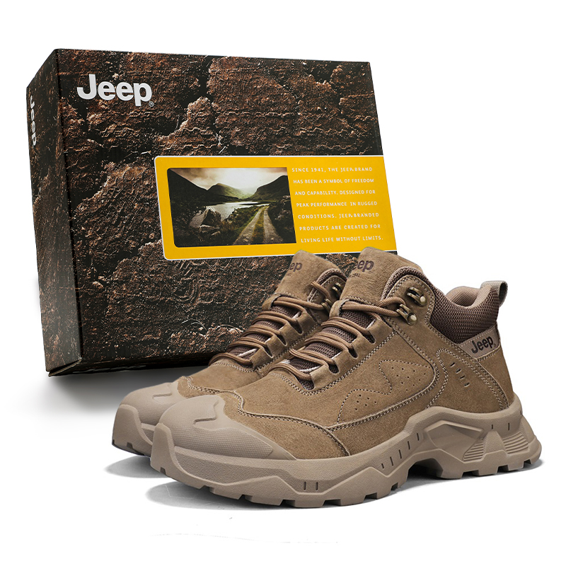 

Кроссовки Casual Mid Top мужские с амортизацией, устойчивые к истиранию Jeep, хаки