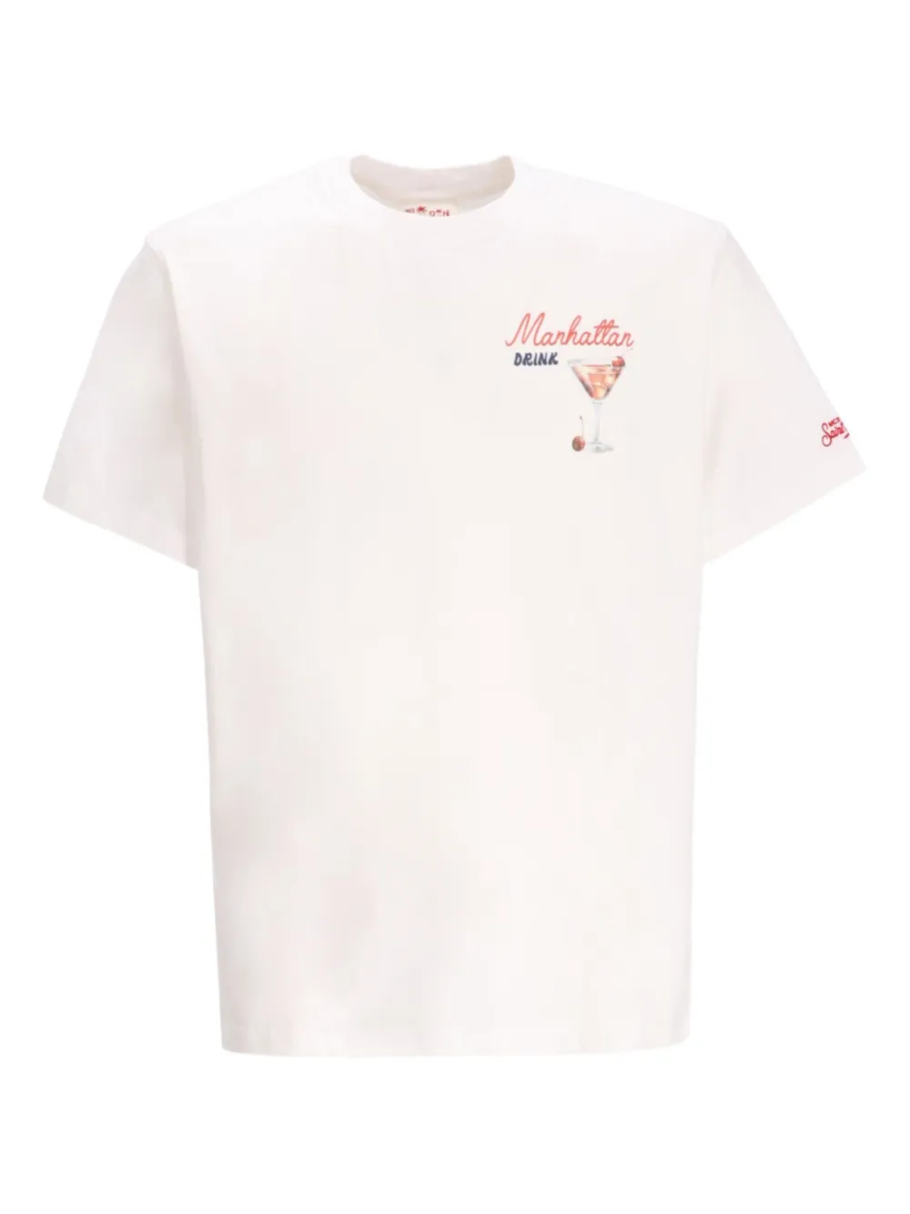 

Футболка с графичным принтом Mc2 Saint Barth, белый