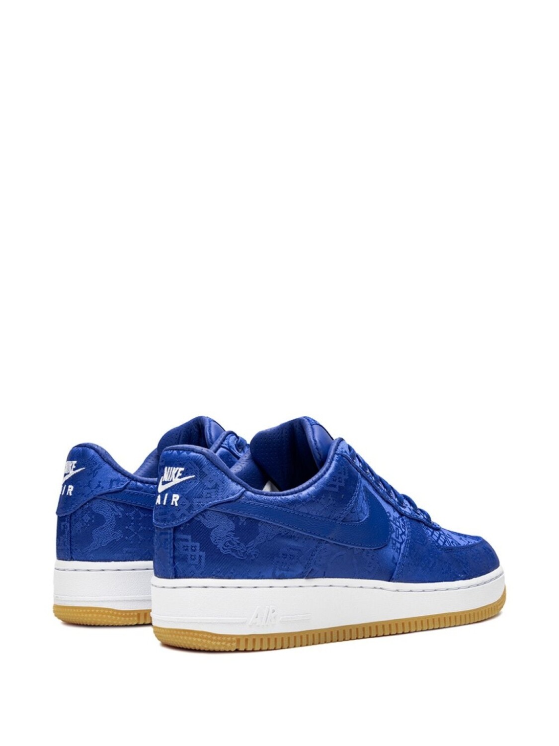 Кроссовки Air Force 1 'Blue Silk' из коллаборации с Clot Nike, синий — фото 3