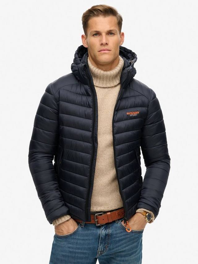 

Утепленная куртка Fuji с капюшоном Superdry, Navy
