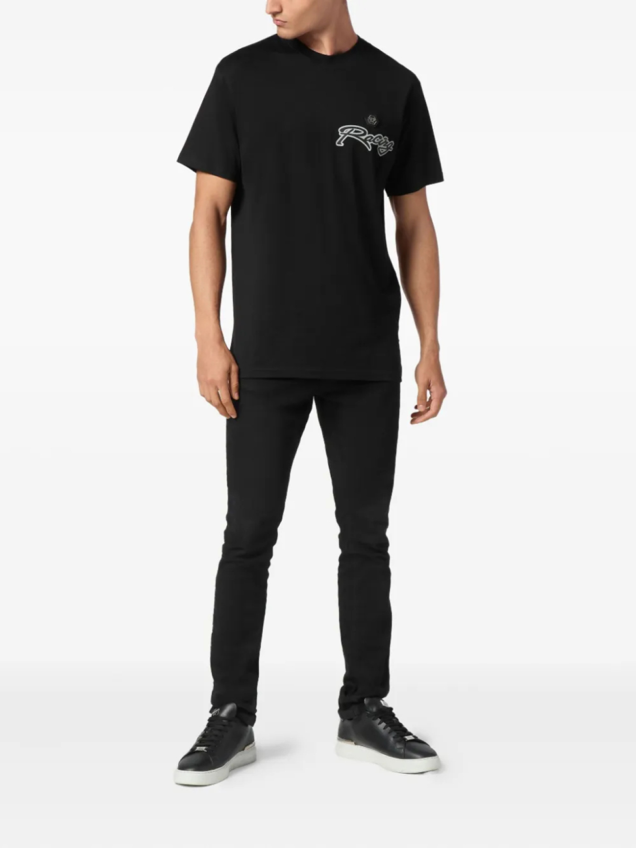 

Футболка Philipp Plein Stripes Hexagon, черный