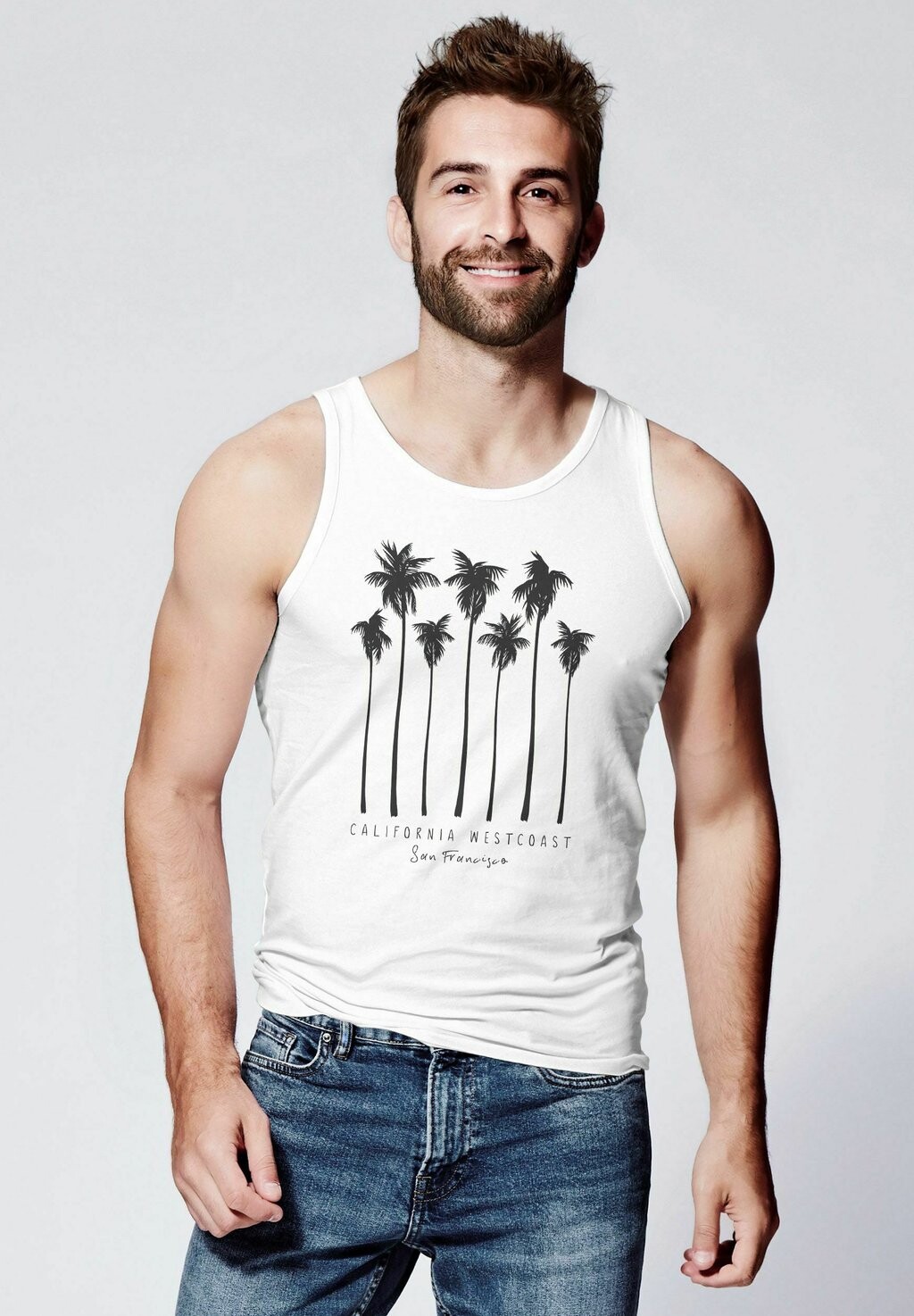 

Топ TANK- PALMEN CALIFORNIA WESTCOAST PALMS SUMMER MUSKELS Neverless, цвет weiß