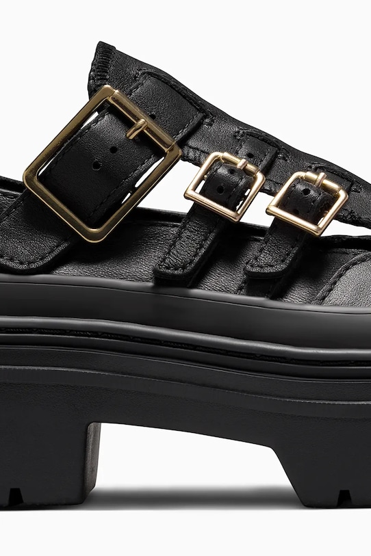Кожаные полуботинки Chuck Taylor All Star Lugged Heel MJ Converse, черный — фото 4
