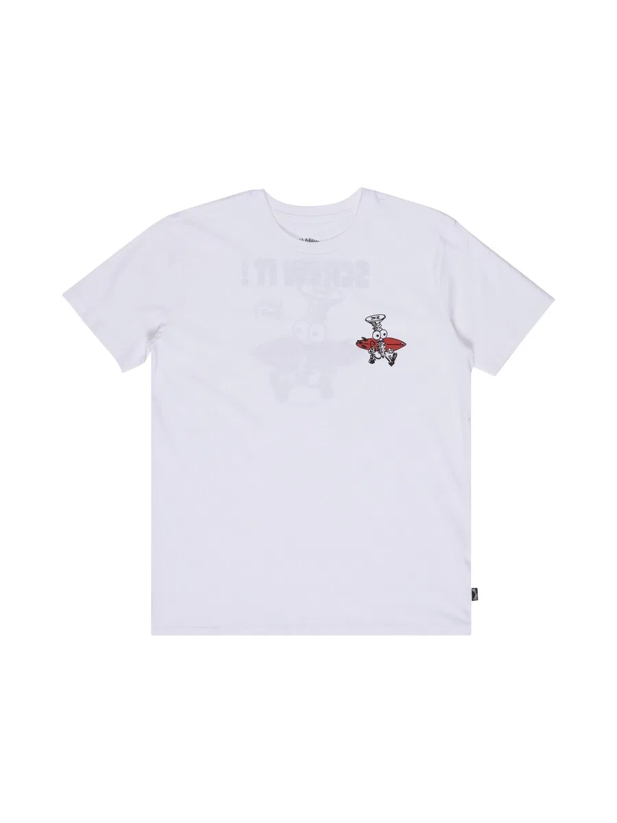 Футболка BILLABONG «Screw It» белого цвета