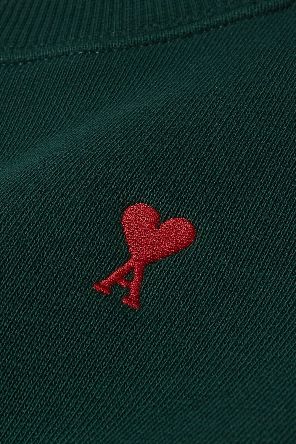 Свитшот с принтом Ami de Coeur, зеленый — фото 4