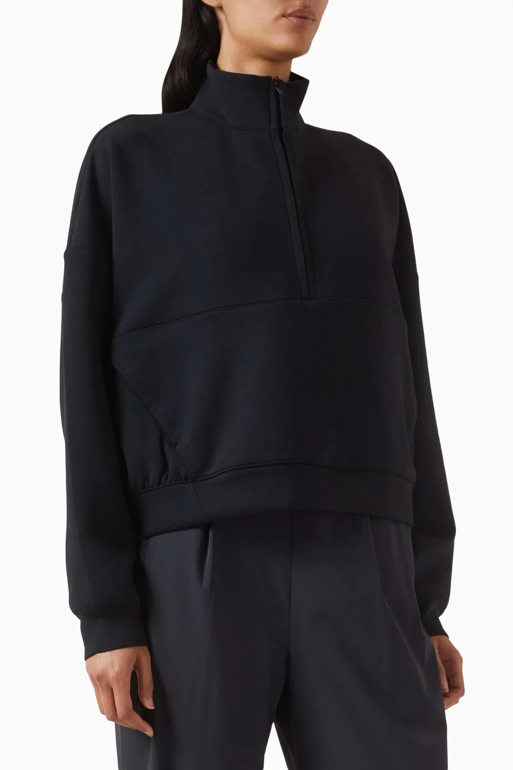Топ оверсайз с технологией Dri-FIT Nike, черный