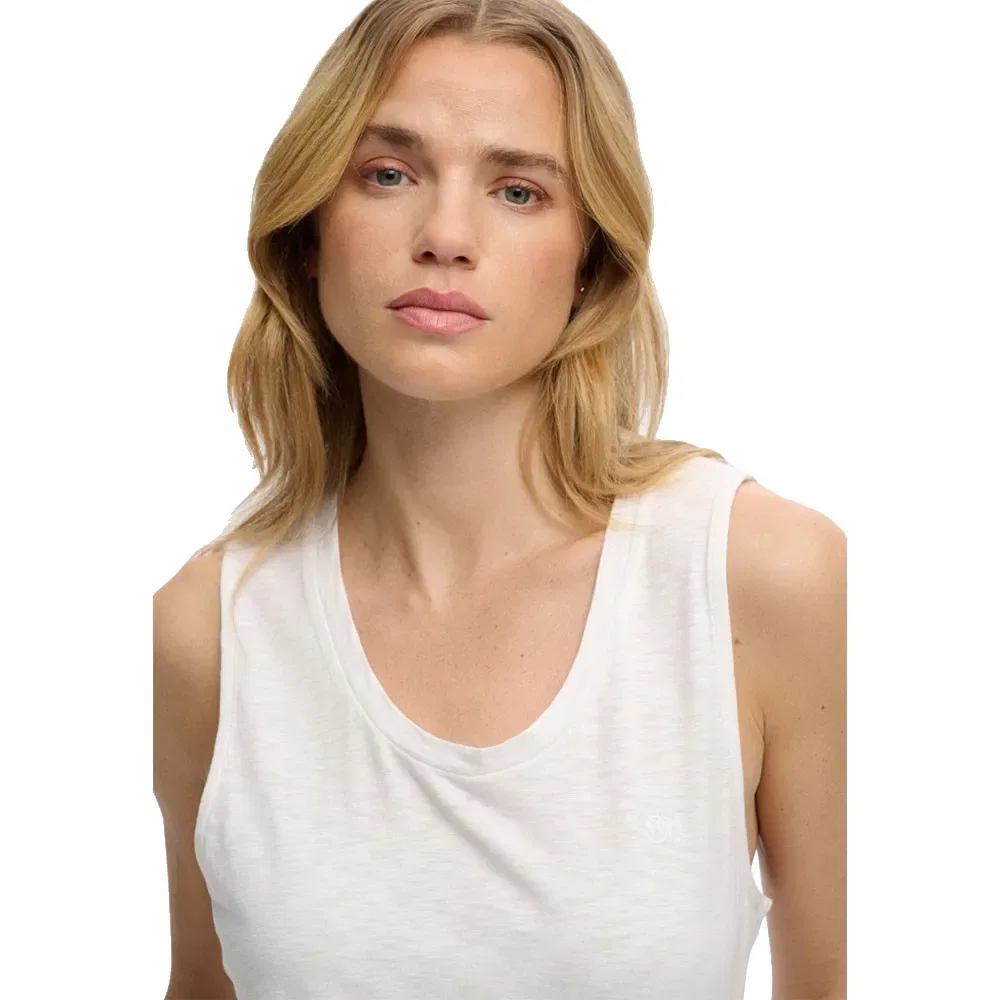 Женская майка без рукавов с круглым вырезом Superdry, White — фото 4