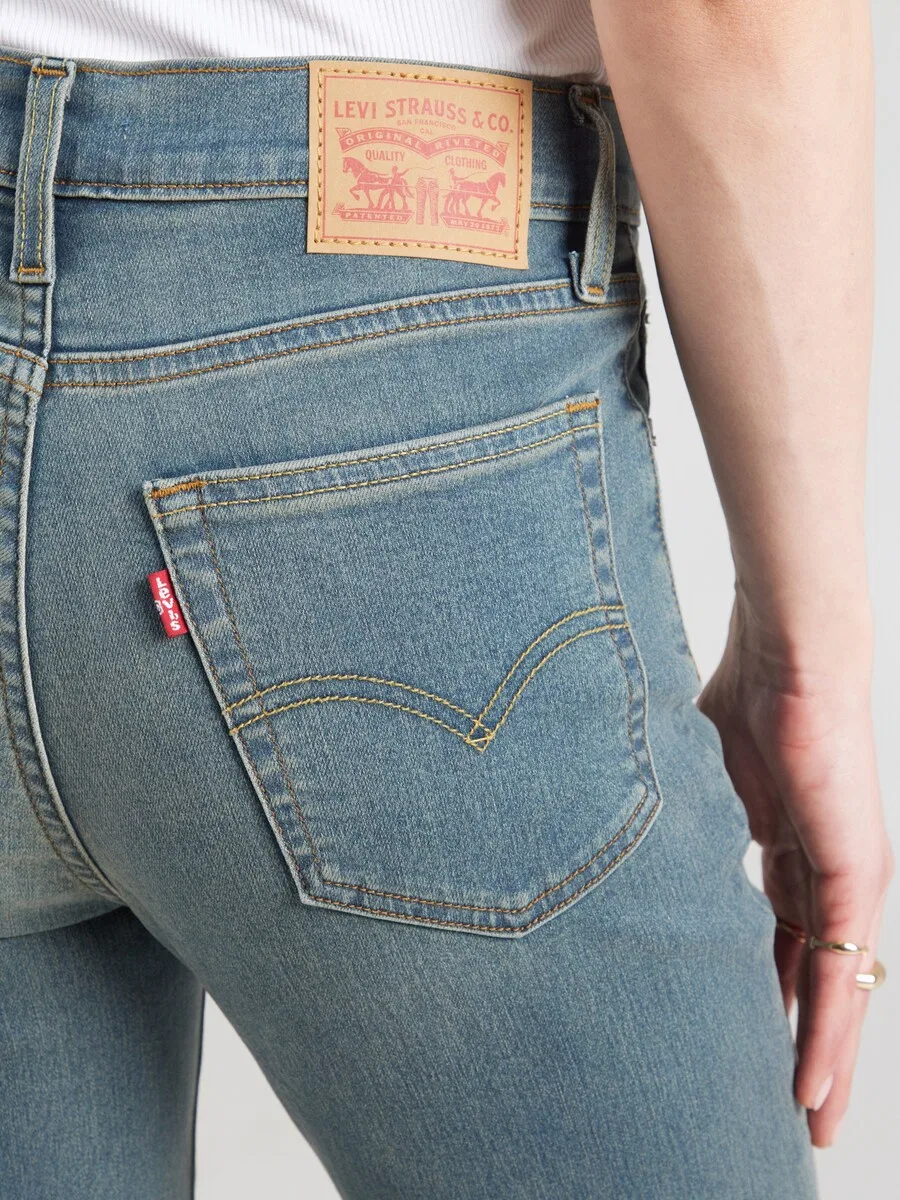 Джинсы LEVI'S Regular '724 High Rise Straight' синего цвета — фото 3