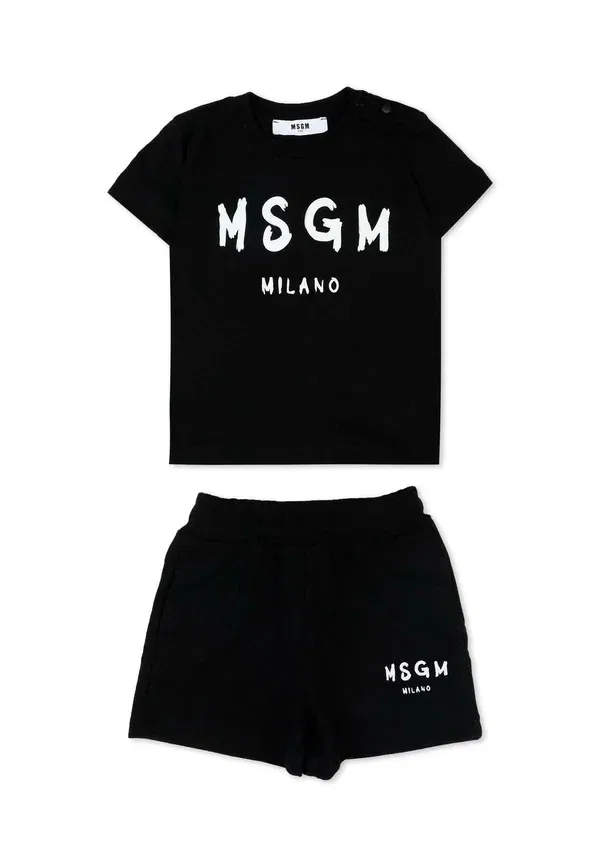 Шорты с принтом Set Msgm, черный