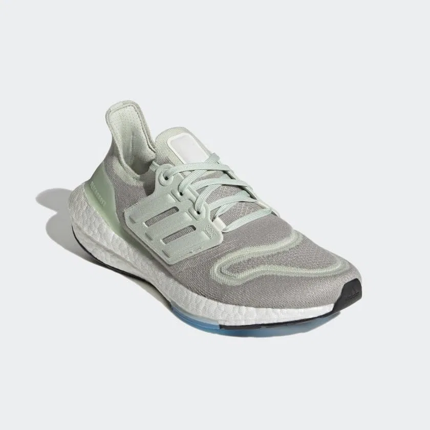Детские кроссовки с сетчатым верхом Supernova Adidas, Серый Металлик Линен Зеленый Бело Грязный — фото 4