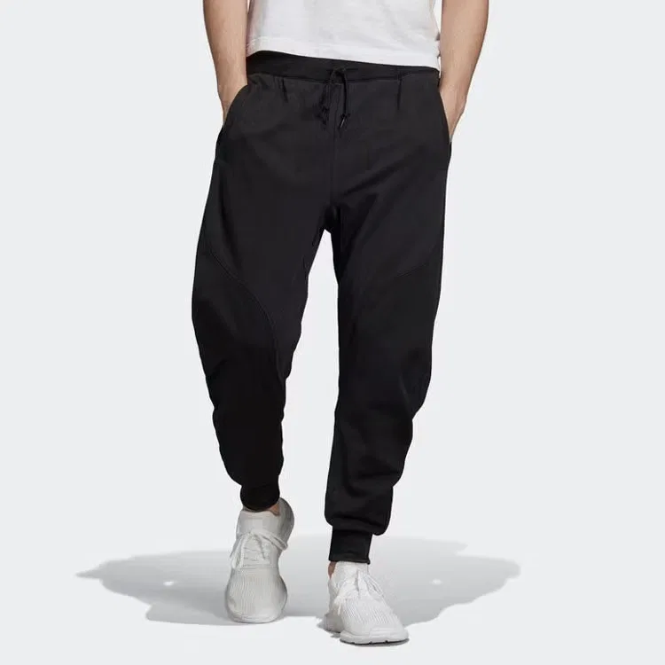 Штаны спортивные с логотипом Adidas, черный — фото 2