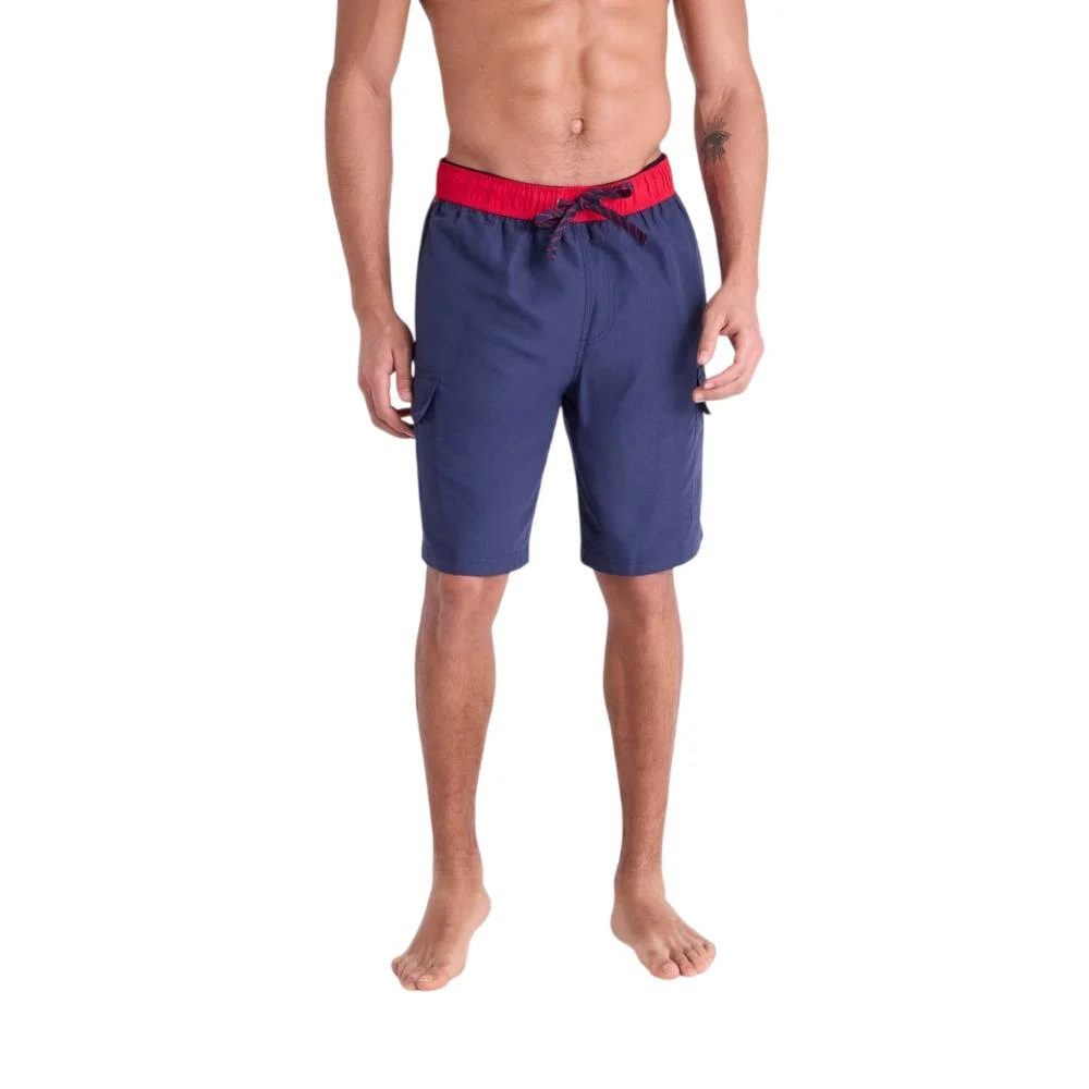 Мужские шорты для плавания U.S. Polo Assn. 10" USPA Side Tape Cargo, темно-синий