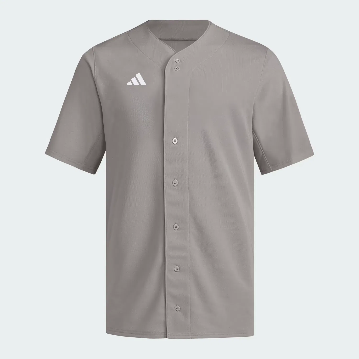 Мужская бейсбольная джерси с полной застежкой на пуговицы Impact Adidas Performance, средне-серый — фото 3