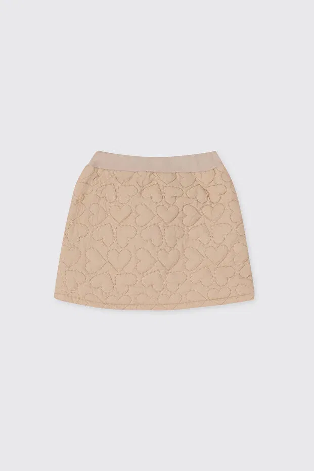 Детская юбка для девочек стеганая Panço, Beige