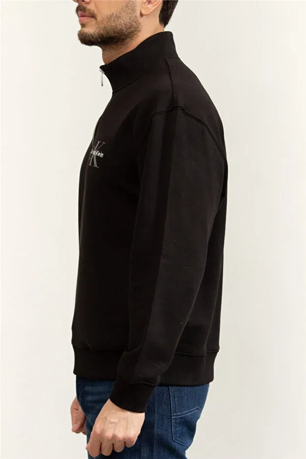 Мужские свитшот с длинным рукавом на молнии Calvin Klein, Black — фото 3