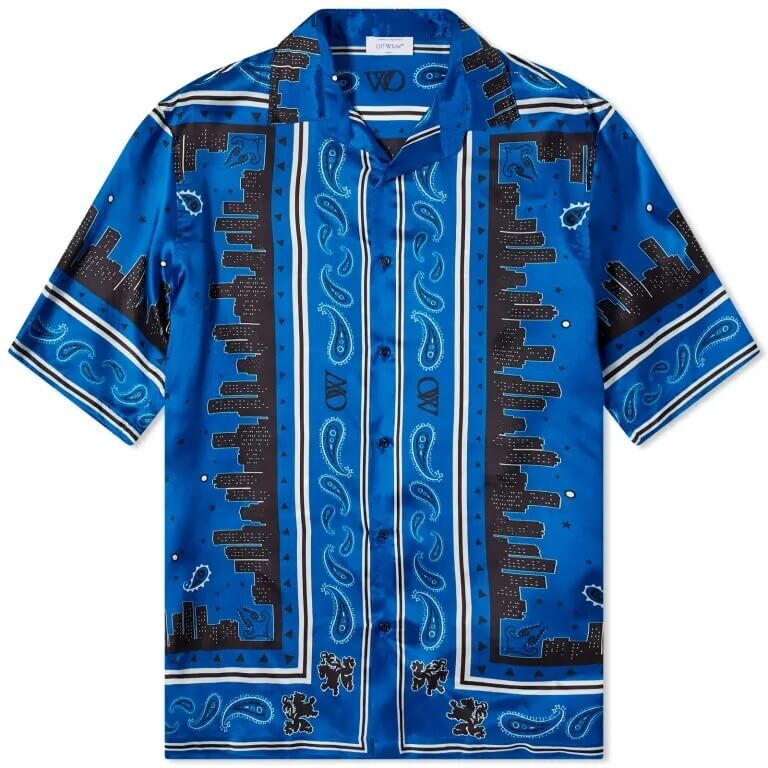 

Рубашка Off-white Bandana Vacation, синий
