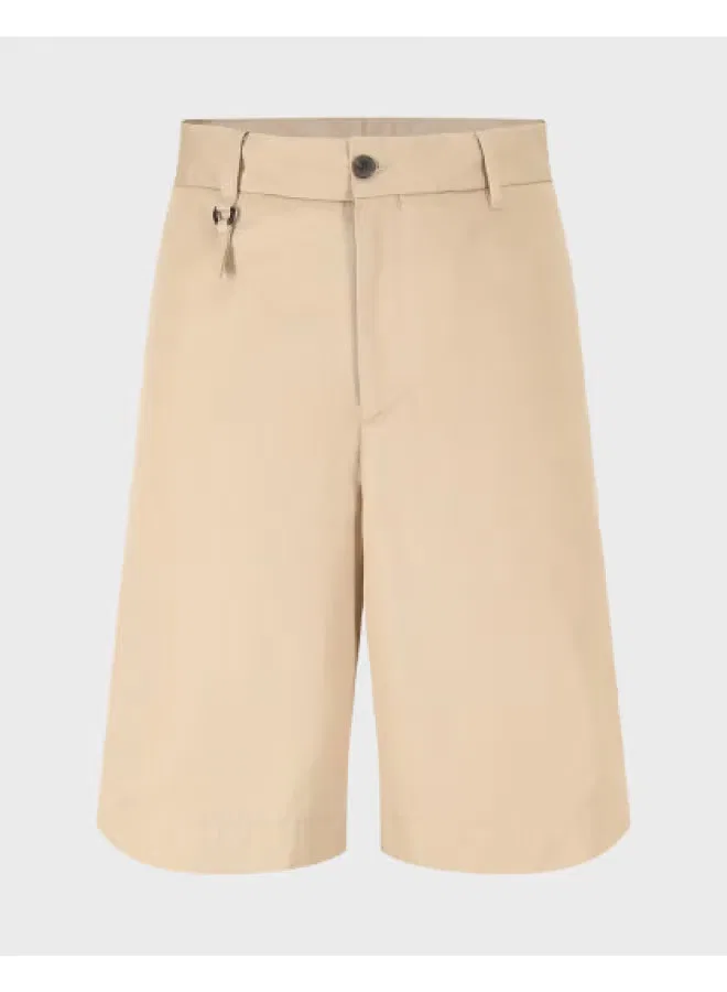 Шорты-бермуды хлопковые с посадкой Bermuda Zara, светлый хаки