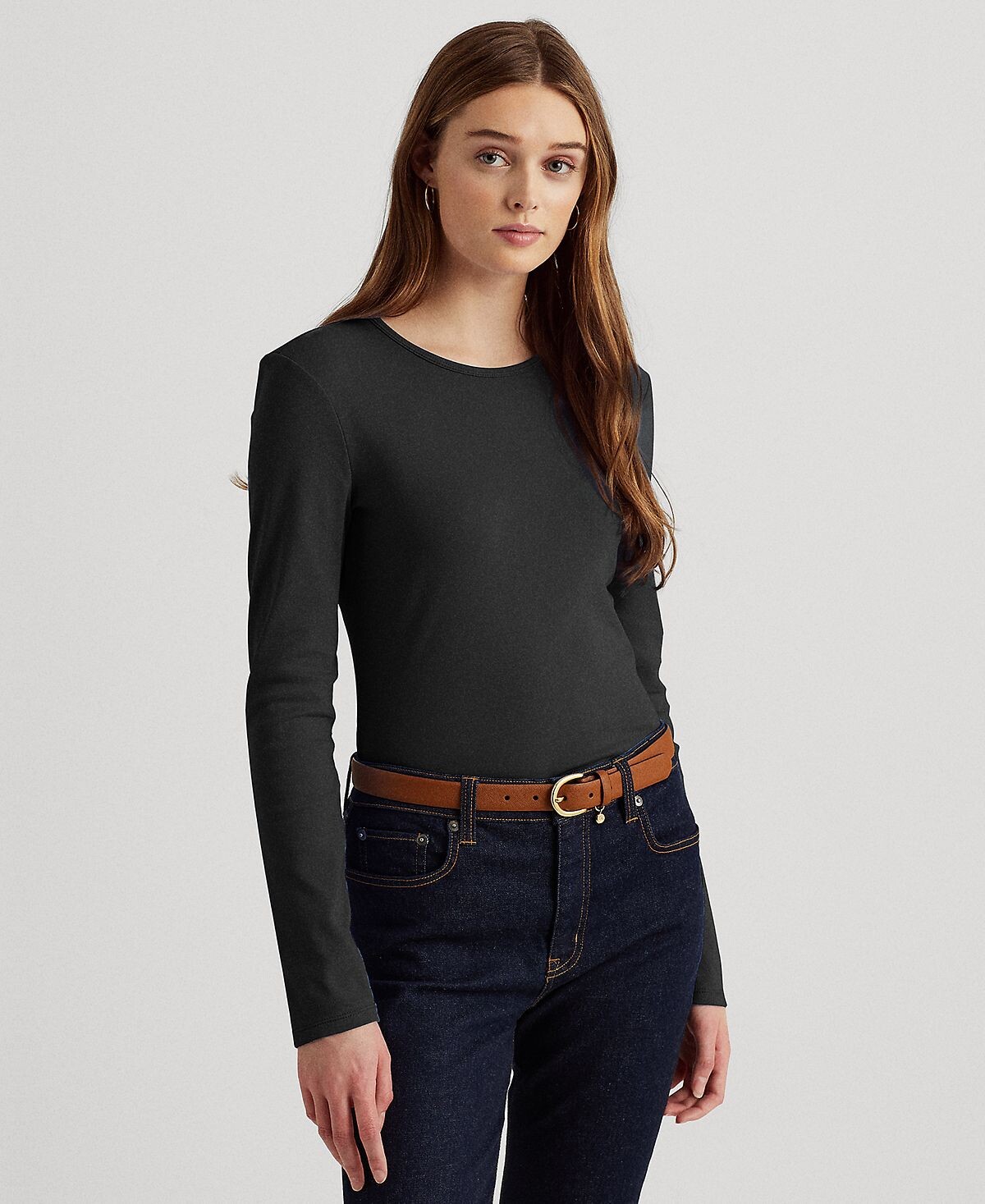 

Эластичная футболка с длинными рукавами Lauren Ralph Lauren, мульти
