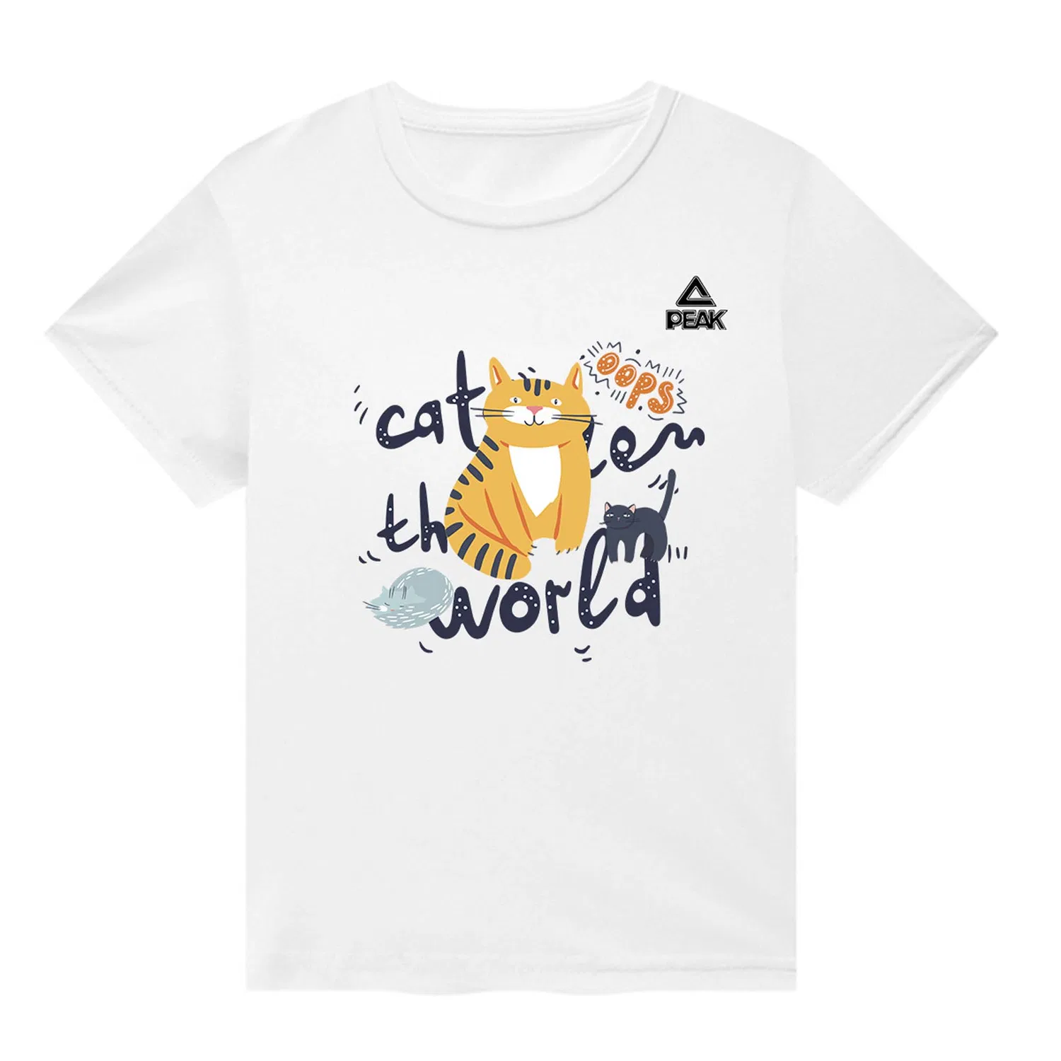 Футболка для детей, повседневная, Crew Neck, PEAK, Apple Green — фото 3