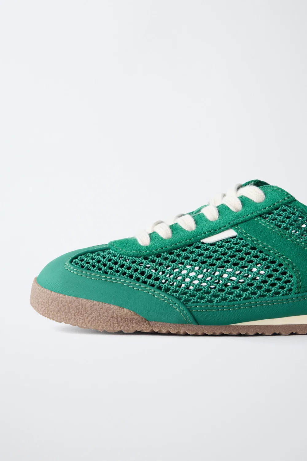 Сетчатые кроссовки ZARA, Green — фото 4