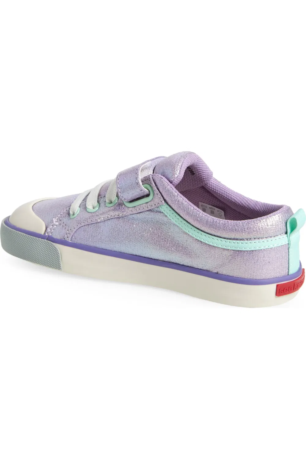 Кроссовки детские с регулируемой липучкой Kristin See Kai Run, Purple Metallic — фото 2