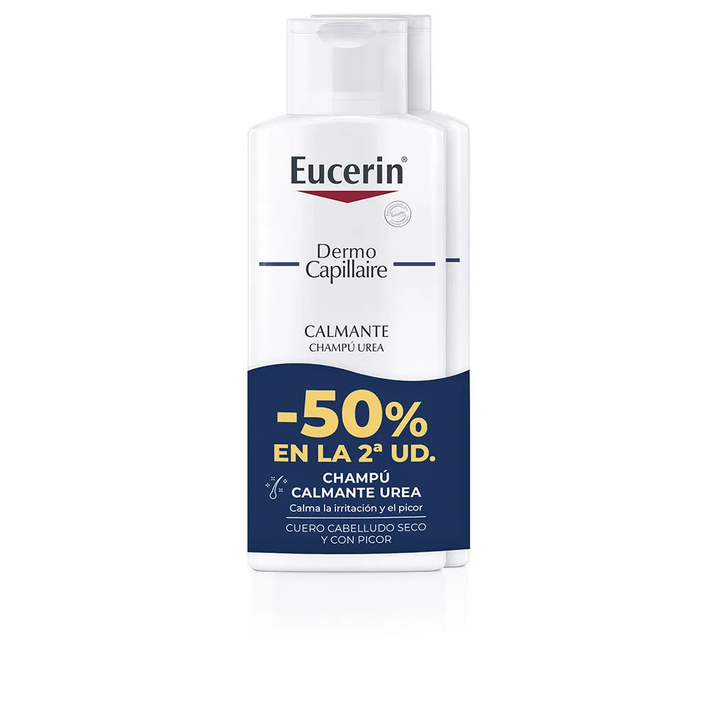 Комплект успокаивающих шампуней с мочевиной, 2 x 250 мл, DERMO CAPILLAIRE Eucerin